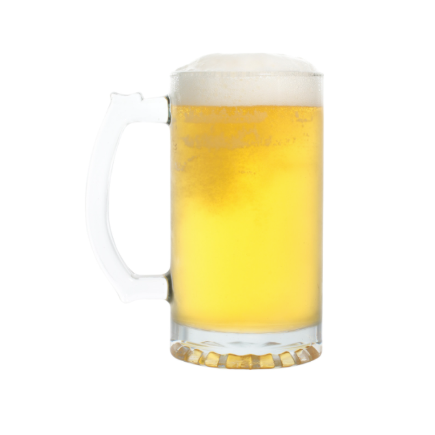 16oz. Beer Stein - Glass Sports Mug with Handle
