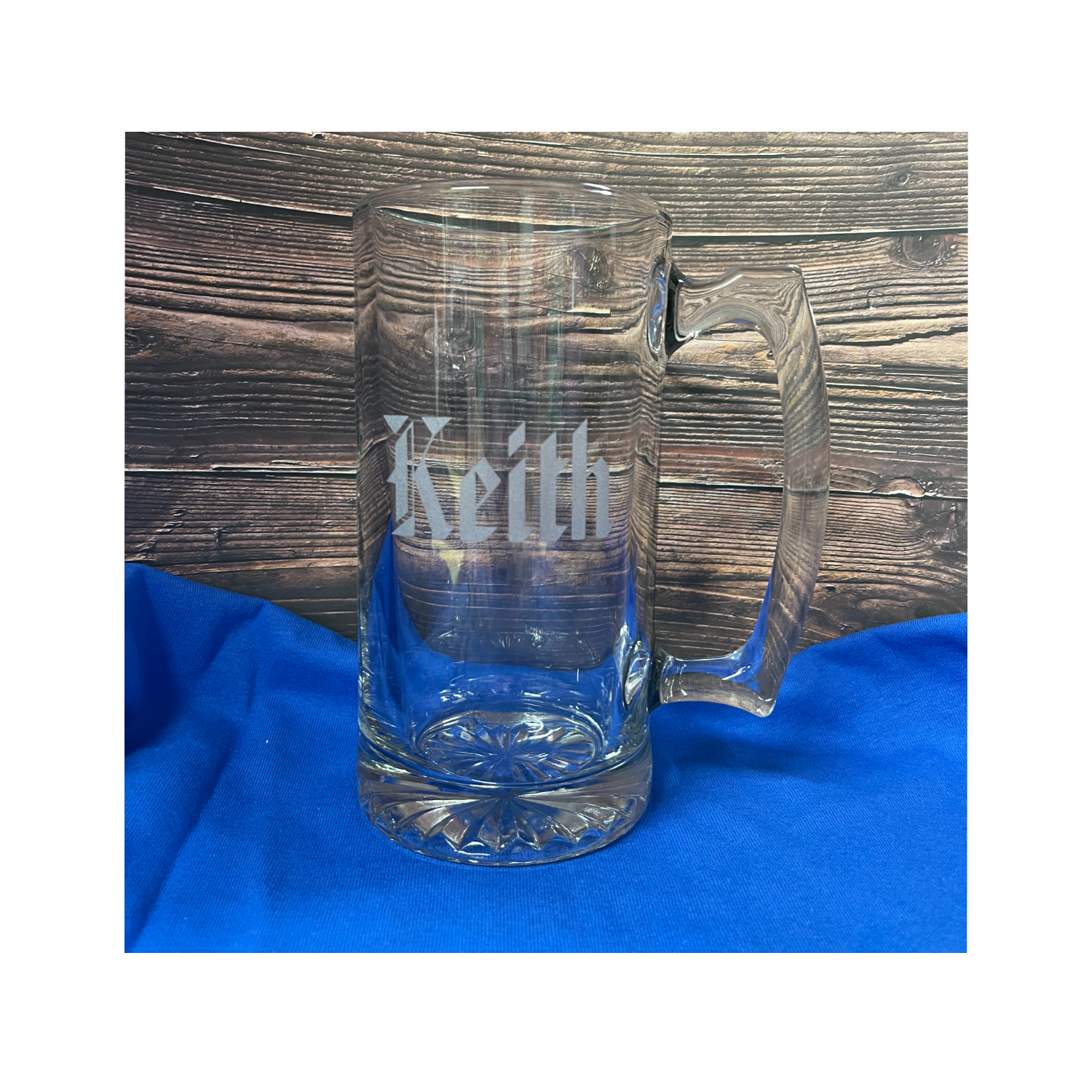26.5oz. Beer Stein - Glass Sports Mug with Handle