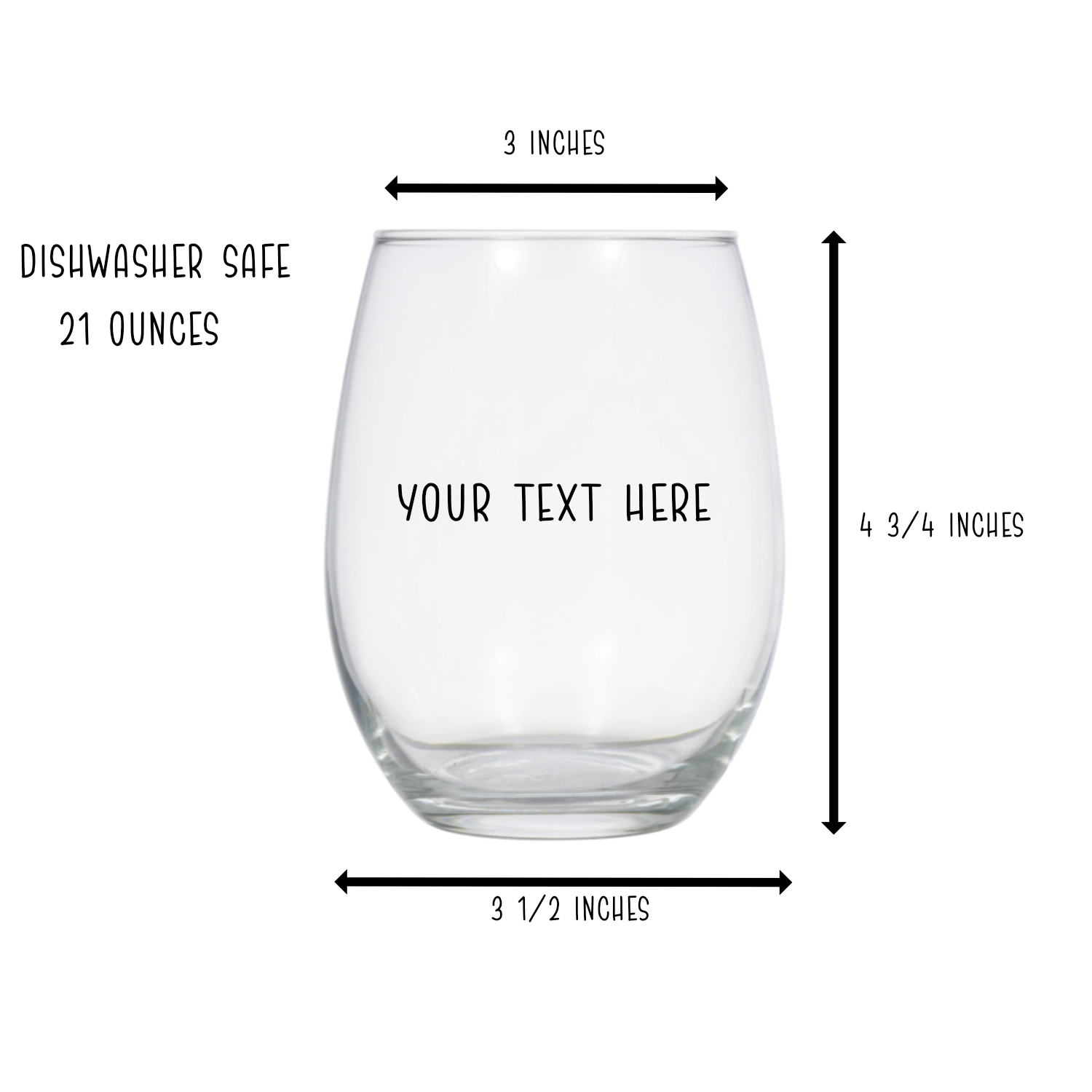 21 oz. Stemless Wine Glass