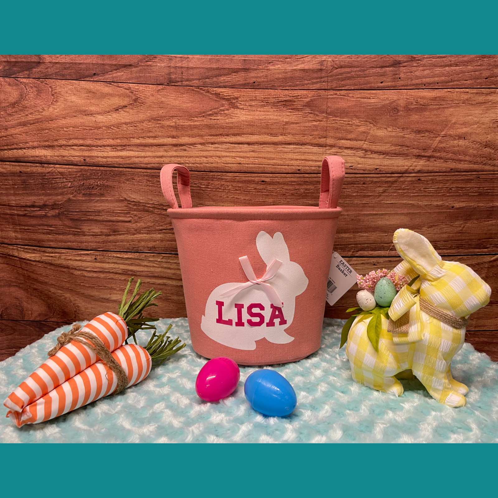 Fabric Easter Baskets - Pink