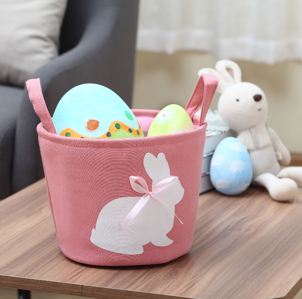 Fabric Easter Baskets - Pink