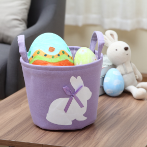 Fabric Easter Baskets - Purple