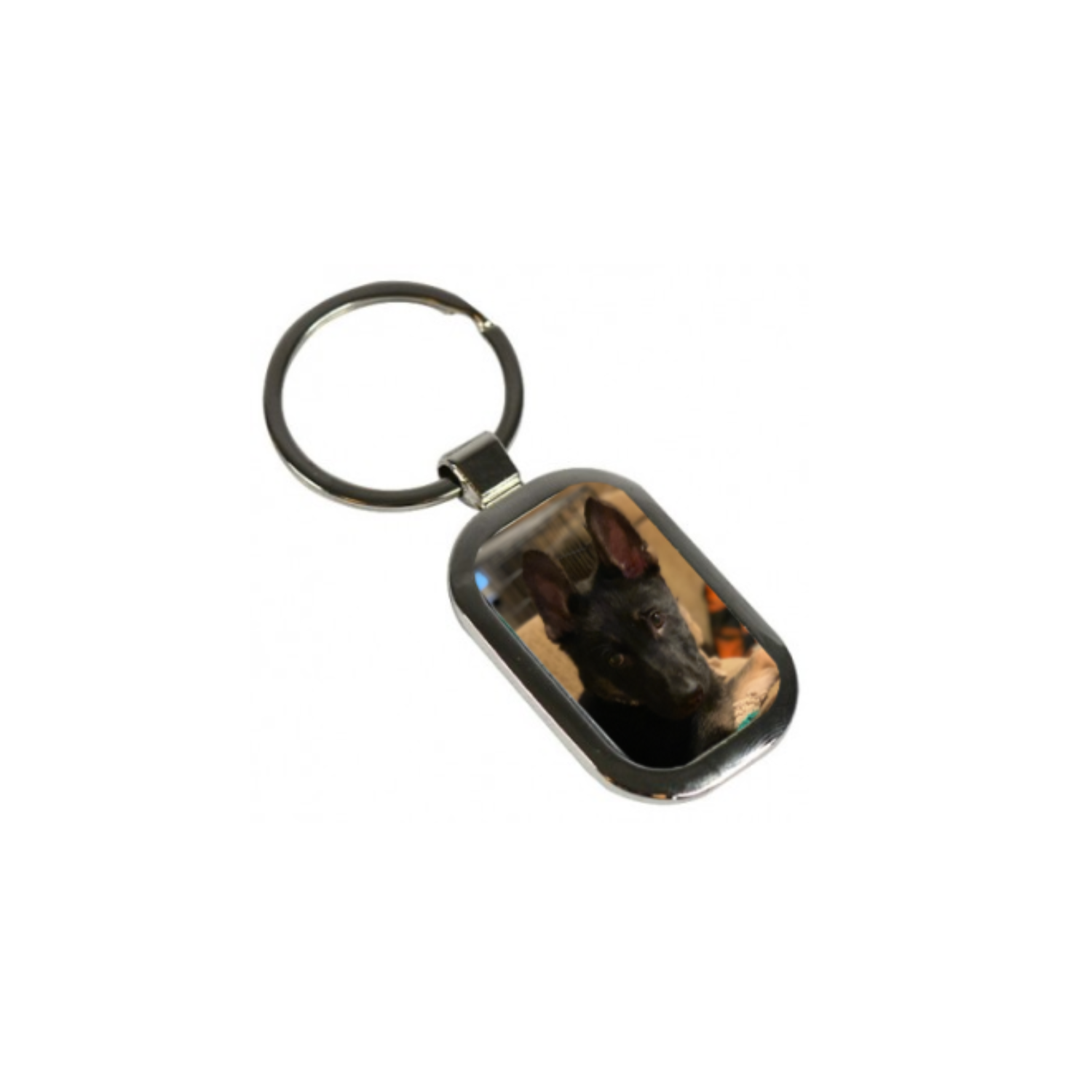 Rectangle Metal Keychain