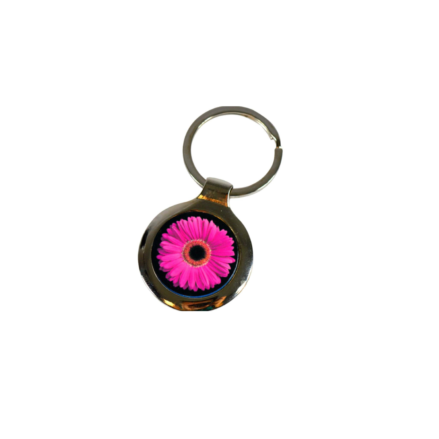Round Metal Keychain