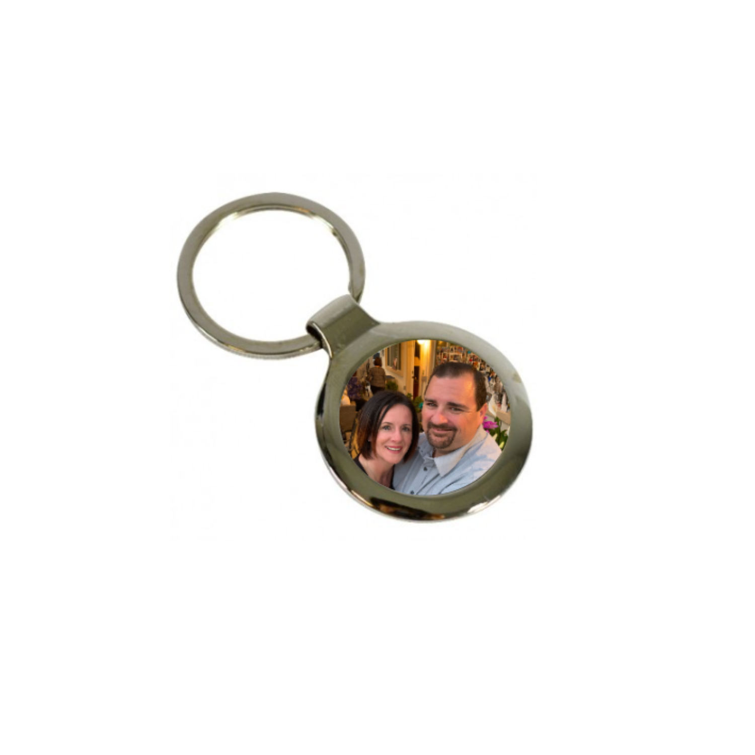 Round Metal Keychain