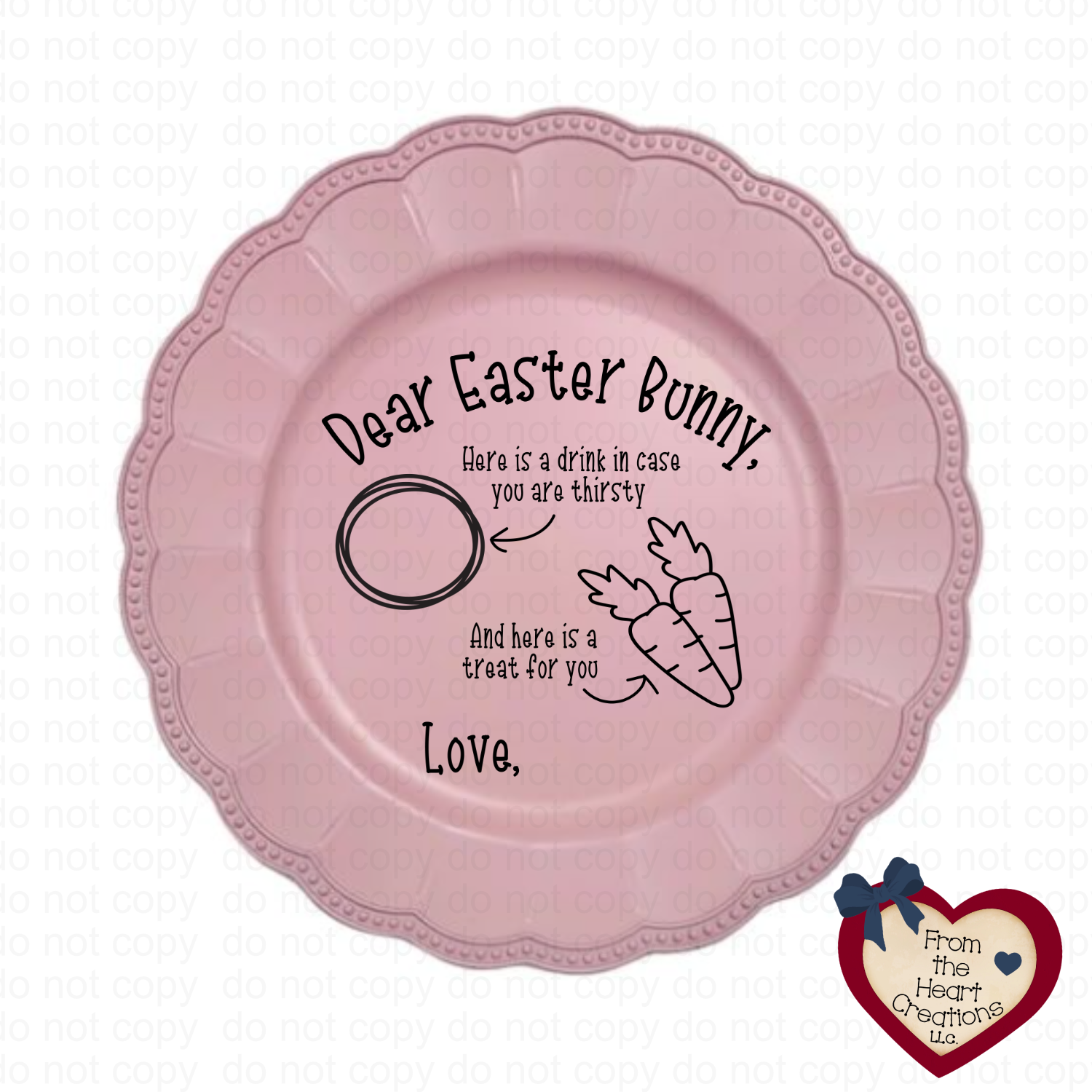 Easter Bunny Plate
