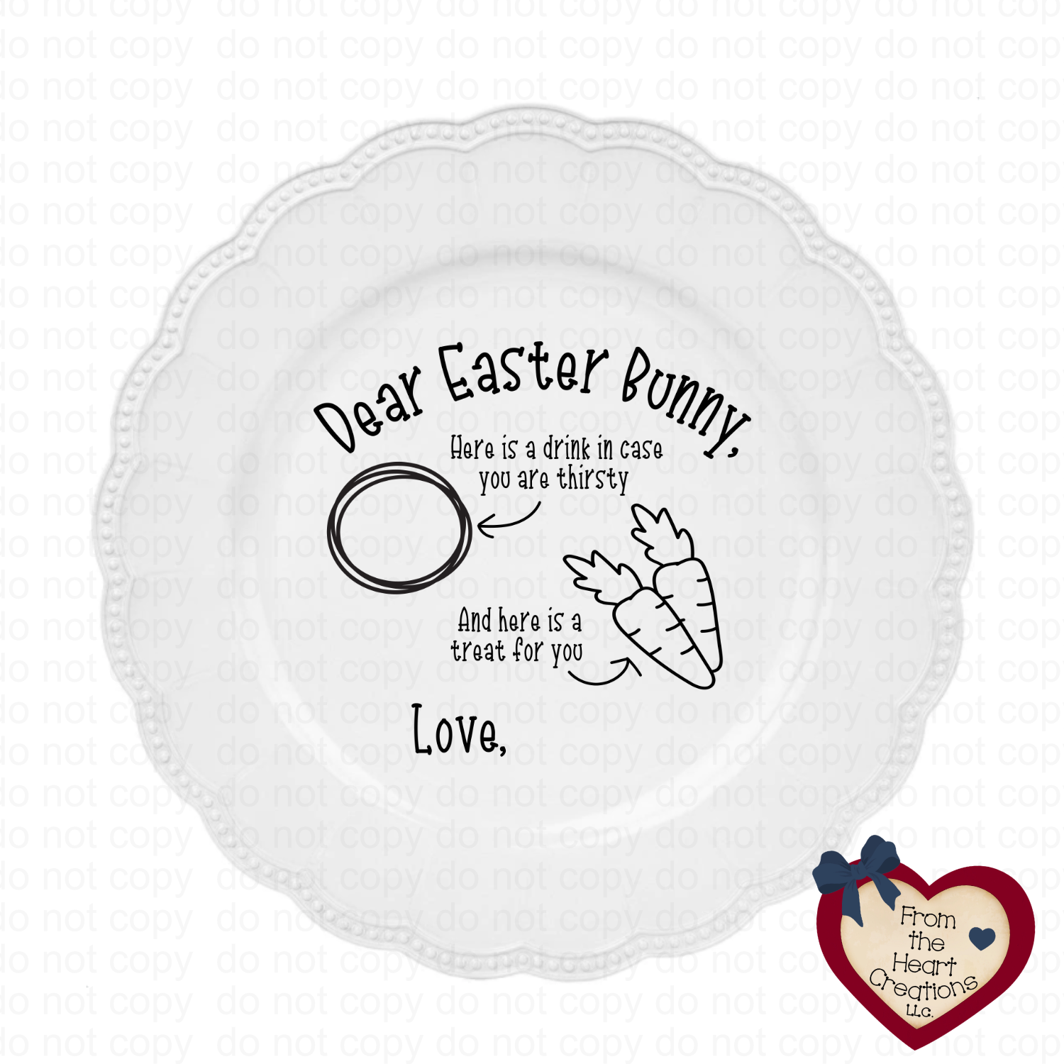 Easter Bunny Plate