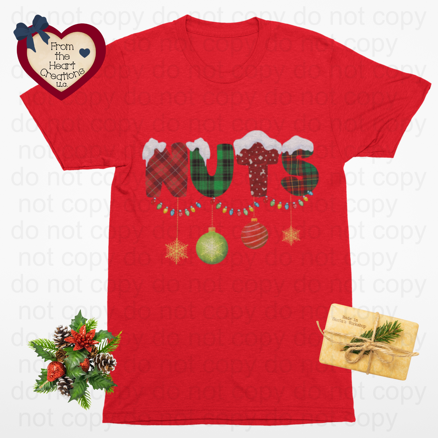 Couples Funny T-Shirt Style A "Nuts"