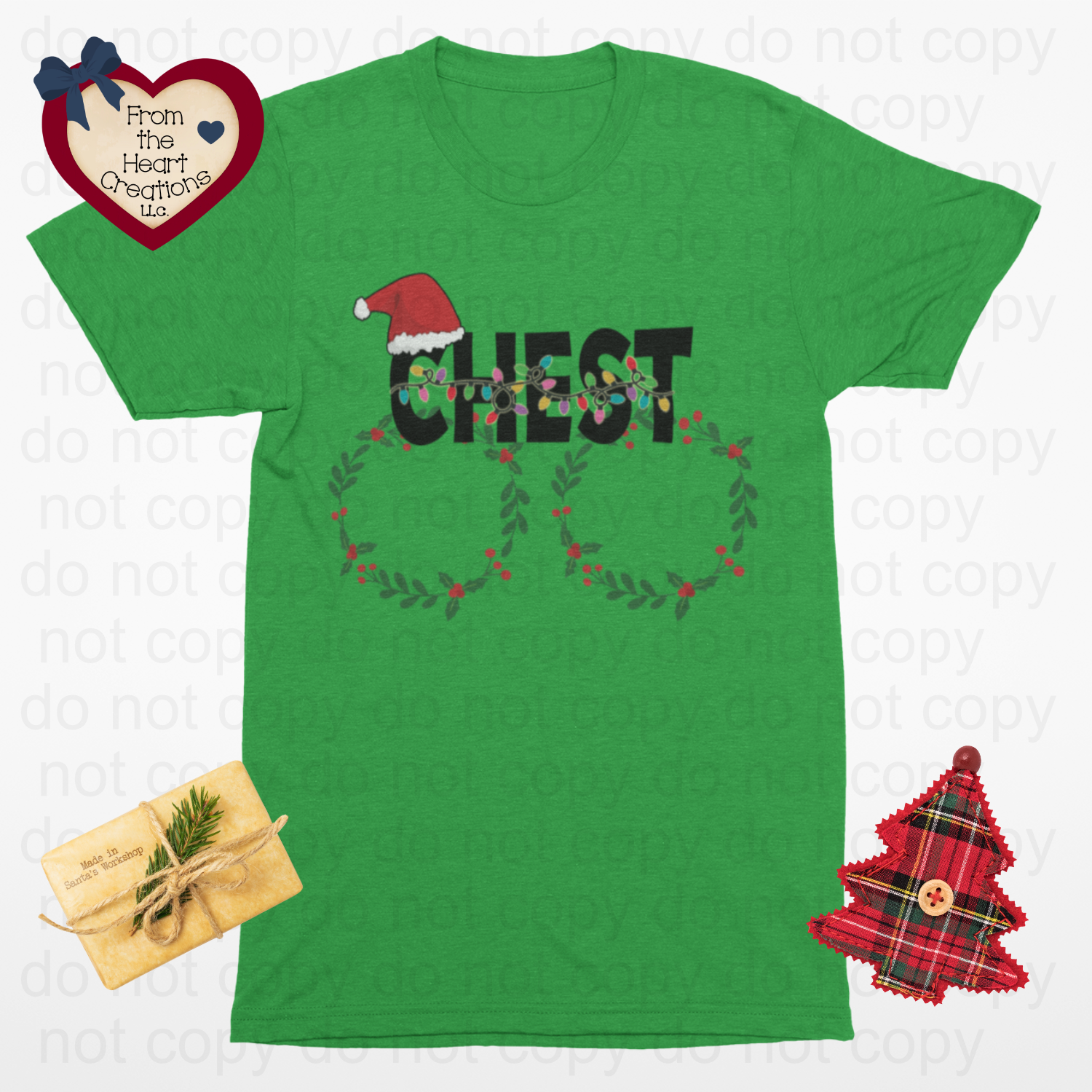 Couples Funny T-Shirt Style B "Chest"