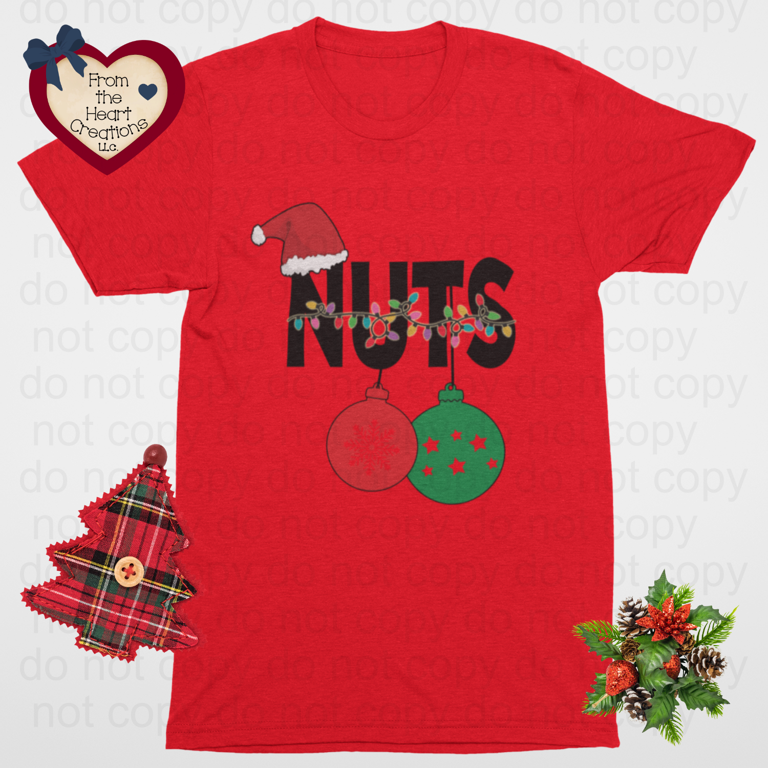 Couples Funny T-Shirt Style B "Nuts"