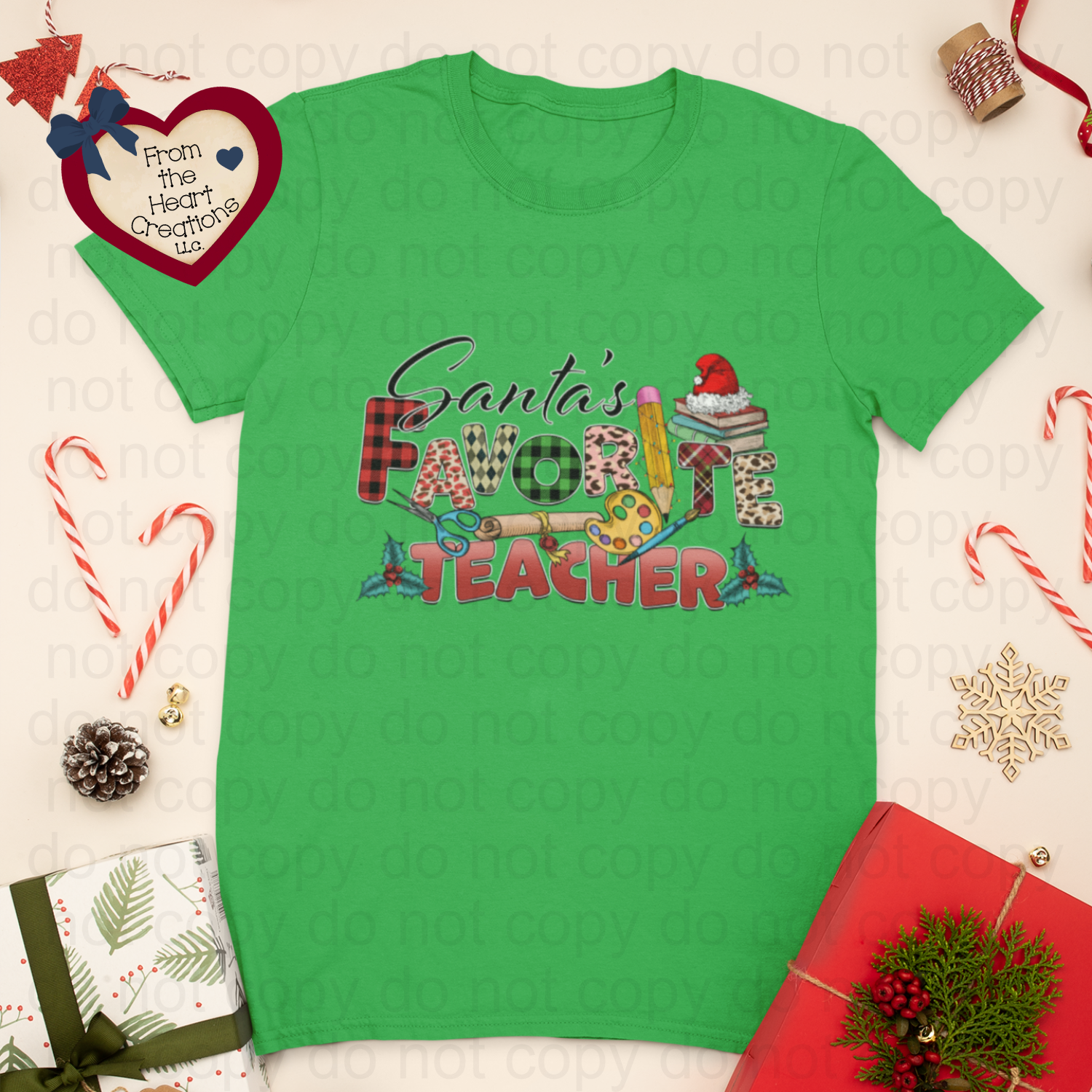 Santa's Favorite Teacher T-Shirt